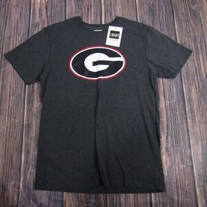 E5 Shirt Georgia Bulldogs Football NCAA NEW NWT Mens Large Logo Tee Tee Football